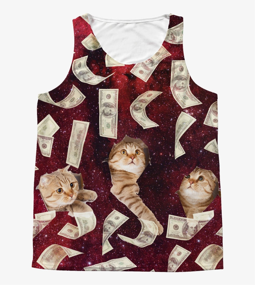 Make It Rain Cat Tank Top - Orrinsports Creative 3d Animal Wall Stickers Removable, transparent png #3236838