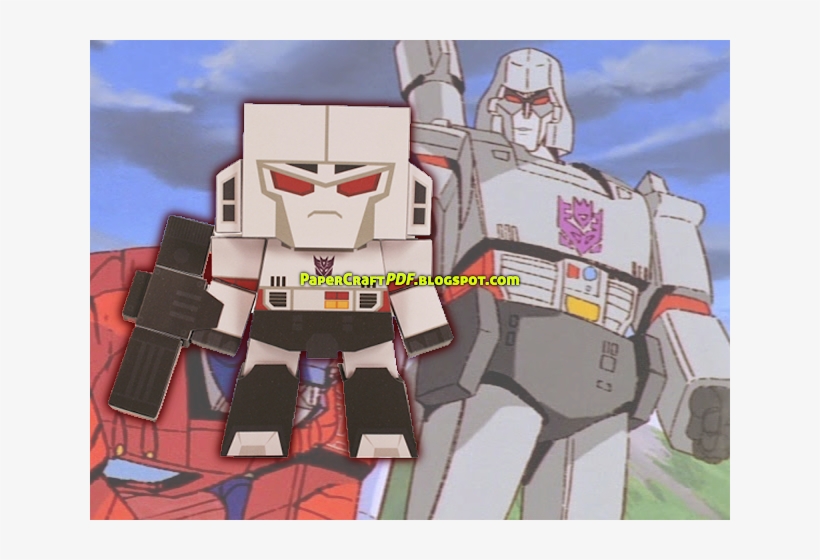 Mini Megatron Papercraft Model Template - Transformers: The Animated Movie (special Edition), transparent png #3236902