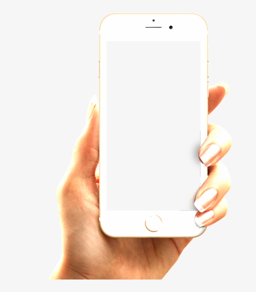 Iphone Phone Hand Holding White - Snapchat, transparent png #3237636