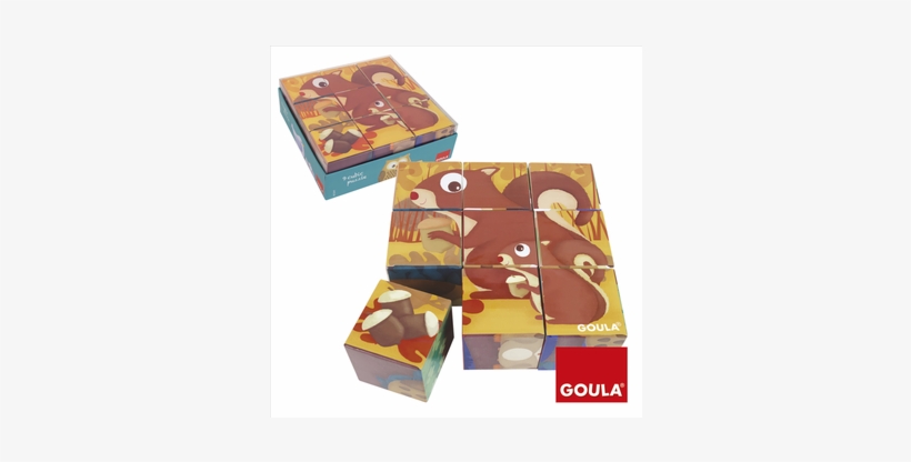 Forest Animals 9 Pieces Cubic Puzzle - Goula 9 Cubes Forest Animals, transparent png #3237638