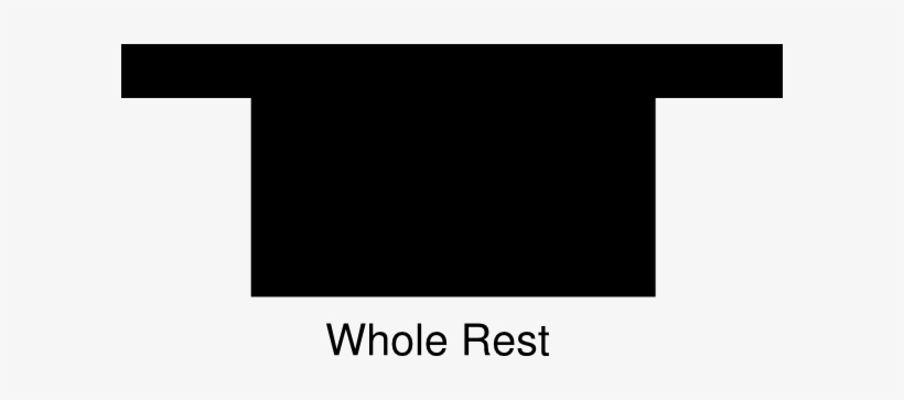 Whole Rest Clip Art At Clker - Whole Rest Note Symbol, transparent png #3237722