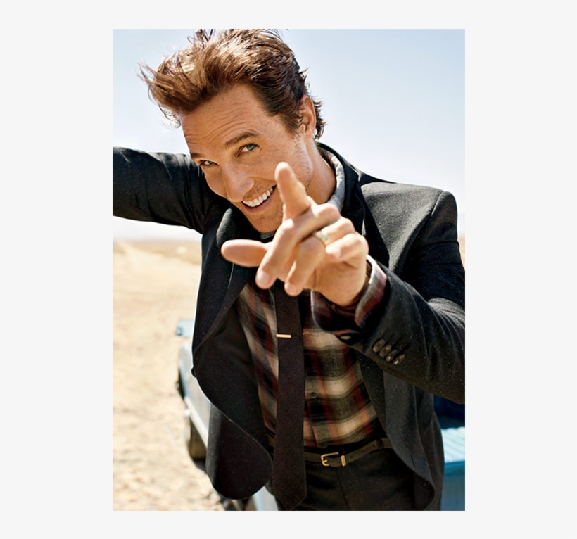 Matthew Mcconaughey - Gq Flannel Shirts, transparent png #3237724