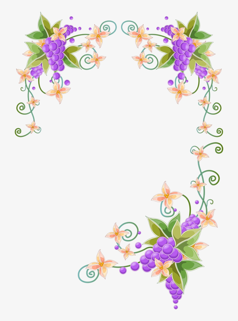 Christmas Corner Border Png - Flower Wall Mural - Butterfly Time, transparent png #3237800