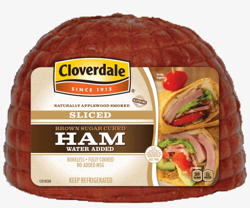 Applewood Smoked Brown Sugar Ham - Cloverdale Foods, transparent png #3237882