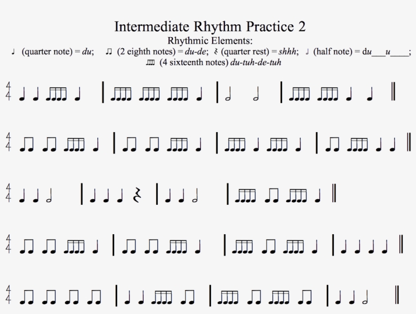 Remember To Keep A Steady Beat As You Go - Rhythm Practice Level 2, transparent png #3238041