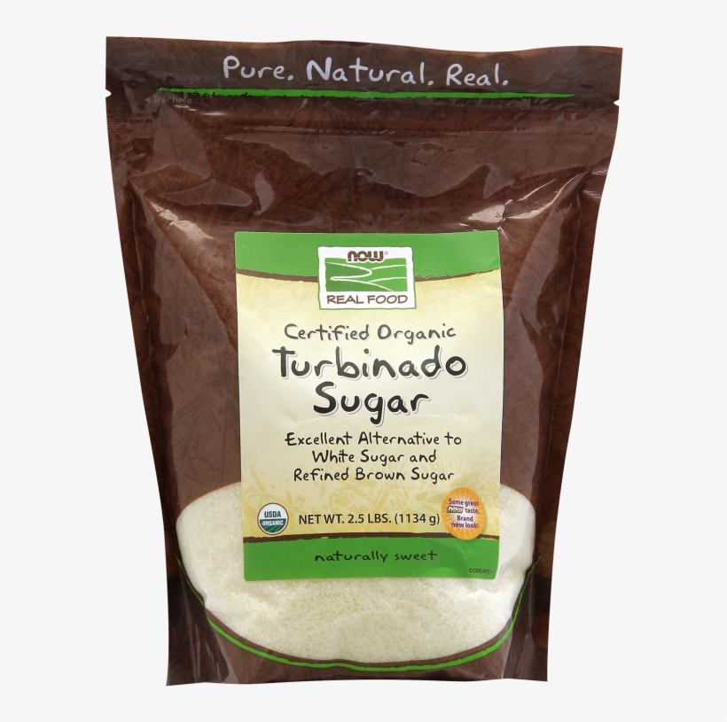 Turbinado Sugar, Organic - Erythritol Now Foods 2.5 Lbs, transparent png #3238084