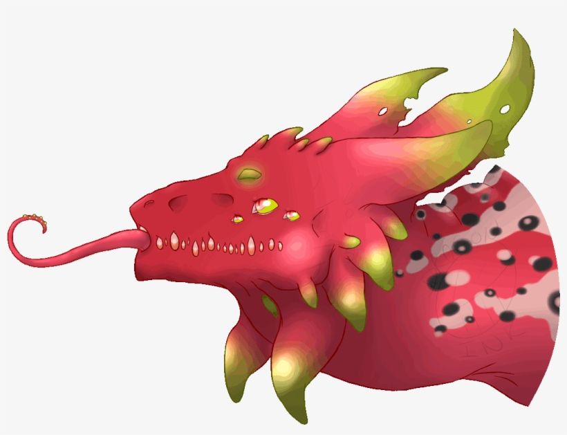 Clipart Dragon Realistic - Fruit Carving Dragon Fruit, transparent png #3238402