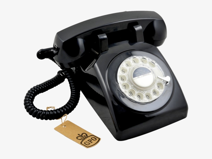Gpo 1970s Rotary Telephone 1950-tn - Protelx Gpo 1970's Classic Retro Dial Phone - Black, transparent png #3238419