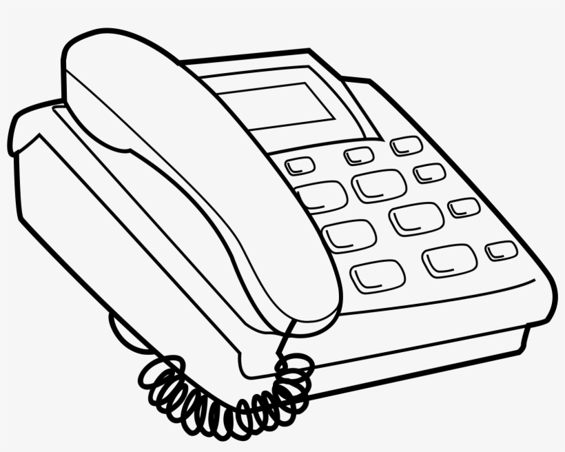 Download Telephone Svg Image For Videoscribe Icons Png Telephone Clip Art Black And White Free Transparent Png Download Pngkey