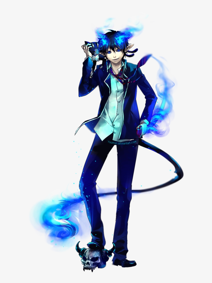Blue Exorcist Art - Rin Blue Exorcist, transparent png #3238953