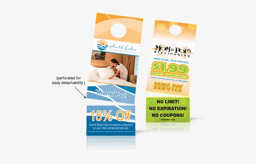 Rip Business Card Templates Door Hanger With Rip Card - Tear Off Door Hangers, transparent png #3239000