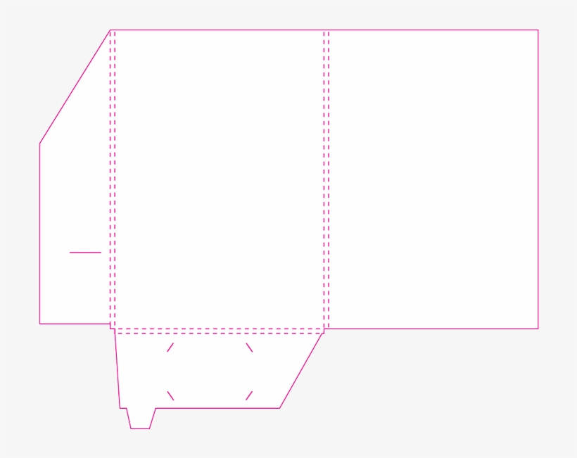 Folder With Business Card Slot Template Presentation - A4 Presentation Folder Template, transparent png #3239069