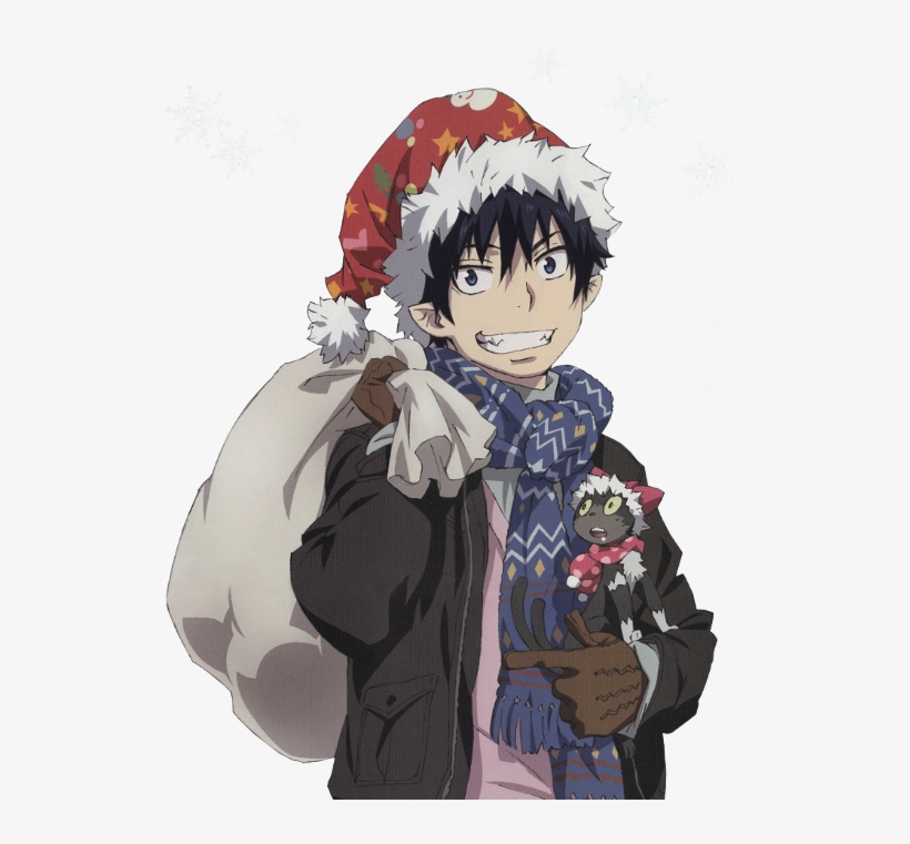 #ao No Exorcist #blue Exorcist #rin Okumura #kuro #christmas - Blue Exorcist Christmas, transparent png #3239207