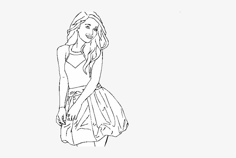 Ariana Grande Coloring Page - Para Pintar De Ariana Grande, transparent png #3239811