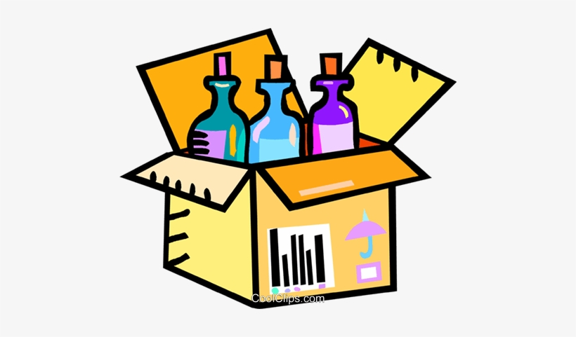 Wine Bottles In A Shipping Case Royalty Free Vector - Case Of Wine Clipart, transparent png #3239933