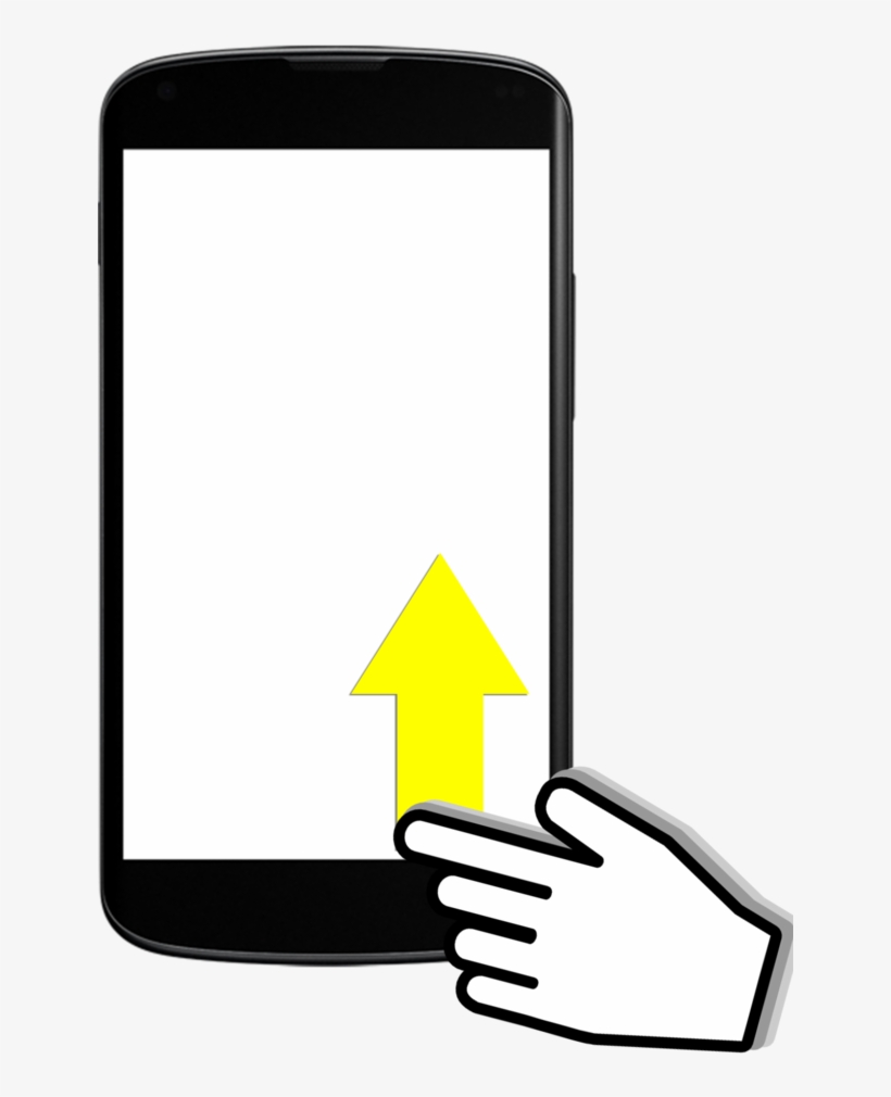 #5 Swiping Up - Mobile Phone - Free Transparent PNG Download - PNGkey