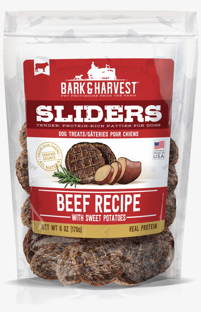 Bark And Harvest Beef Recipe Sliders 6 Oz Bag - Lamb And Mutton, transparent png #3240457