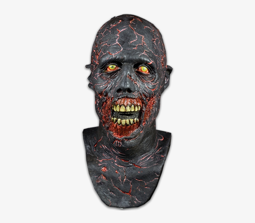 The Walking Dead Charred Walker Halloween Face Mask - Walking Dead Charred Zombie, transparent png #3240481