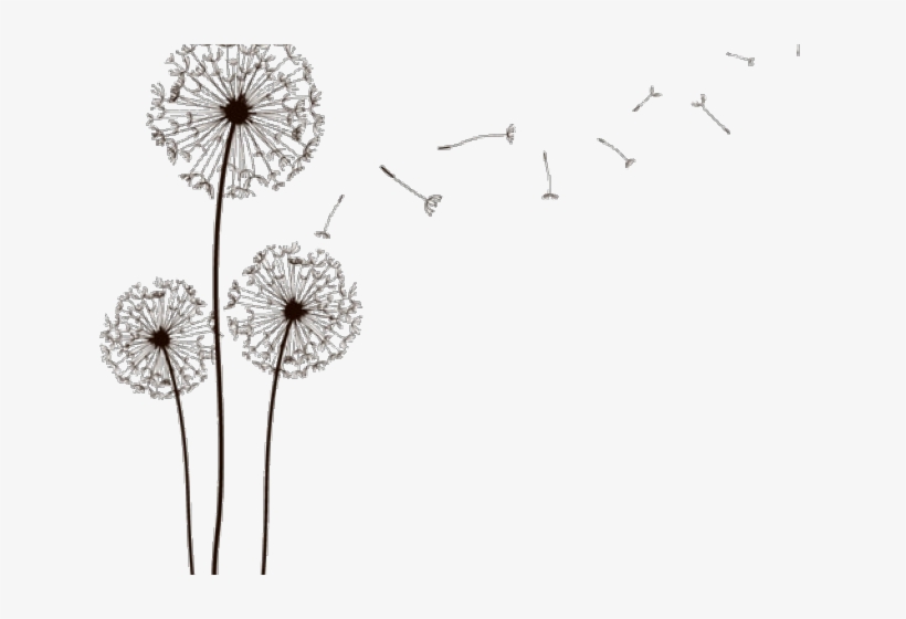 Dandelion Clipart Pinterest - Mini Wristlet Clutch, Women's, Pale Blue, transparent png #3241085