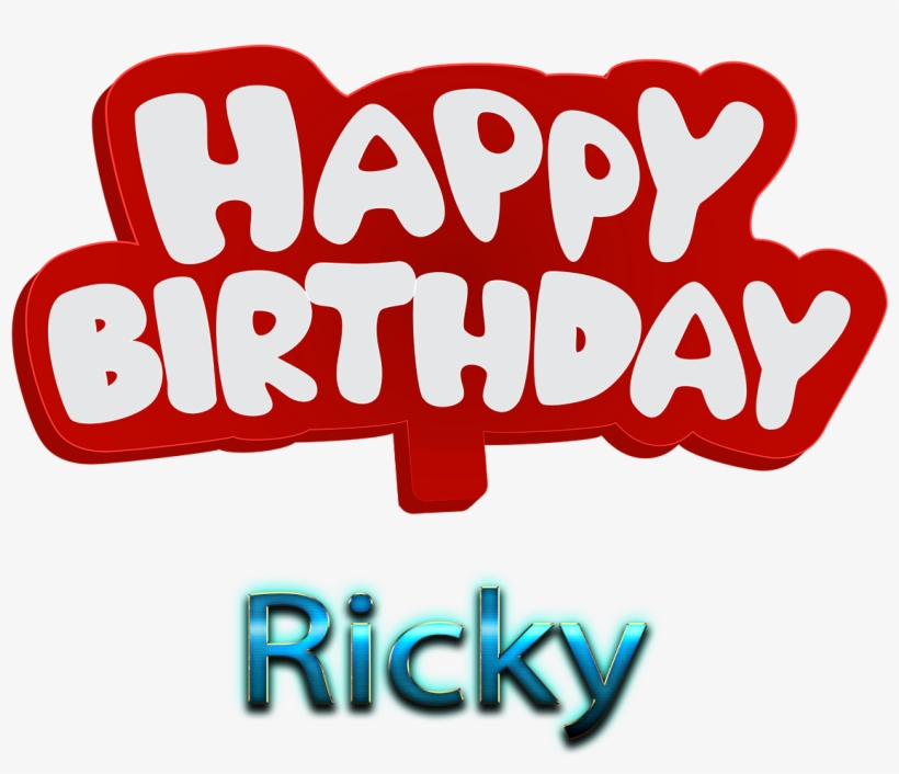 Ricky Name Png Ready-made Logo Effect Images - Happy Birthday Walid, transparent png #3241088