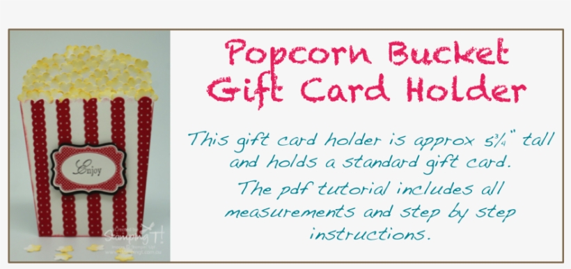 Stampin Up Stamping T Popcorn Bucket Tutorial - Gift Im Atelier By Gabriele Baier-jagodzinski 9783842362765, transparent png #3241382