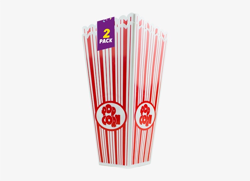 Plastic Popcorn Holder - Beistle 57473 Plastic Popcorn Boxes, 2-inch By 3-3/4-inch, transparent png #3241408
