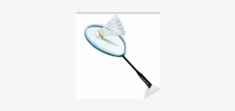 Badminton Racket And Shuttlecock Wall Mural • Pixers® - Shuttlecock, transparent png #3242113