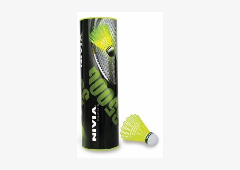 Nivia Nylon Badminton Shuttle Cock - Nivia Nylon Shuttlecock, Pack Of 6 (yellow/green), transparent png #3242116