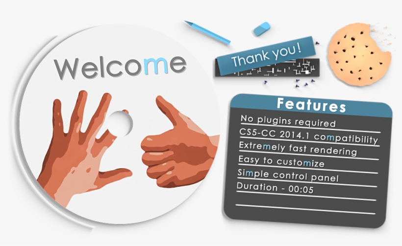 Cartoon Hands - Logo Reveal - Sign, transparent png #3242313