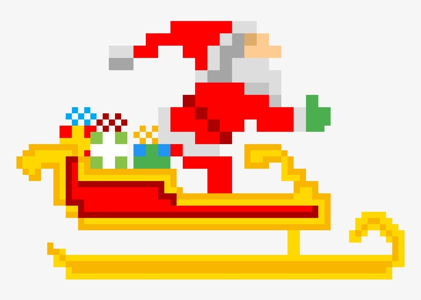 Santa's Sleigh - Christmas Day, transparent png #3242429