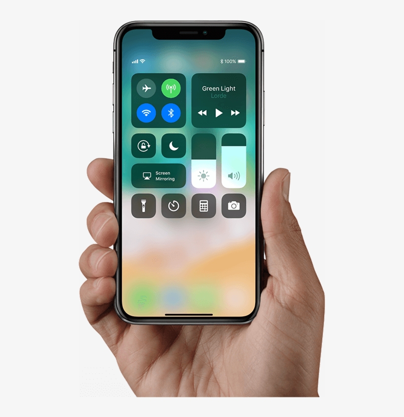 Iphone X Intuitive Gestures - Iphone X In Hand, transparent png #3242931
