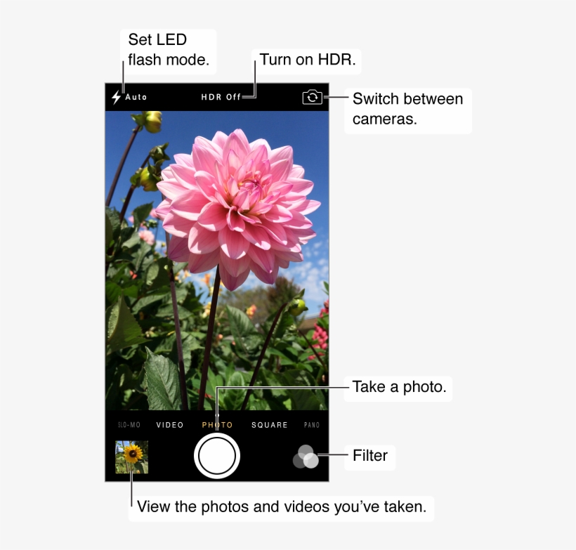 Camera In Photo Mode - Iphone Camera Mode, transparent png #3243195