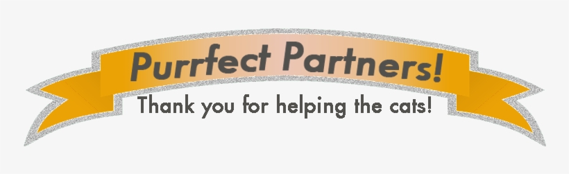 Purrfect Partner Banner - Signage, transparent png #3243584