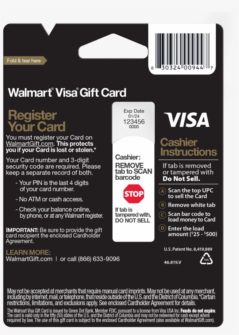 Walmart Visa Card, transparent png #3243970