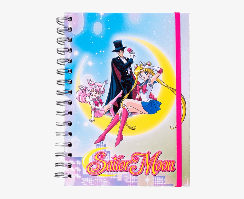 Sailor Moon, Tuxedo Mask & Sailor Chibi Moon A5 Spiral - Sailor Moon: Sailor Moon, Chibimoon & Tuxedo Mask, transparent png #3244019