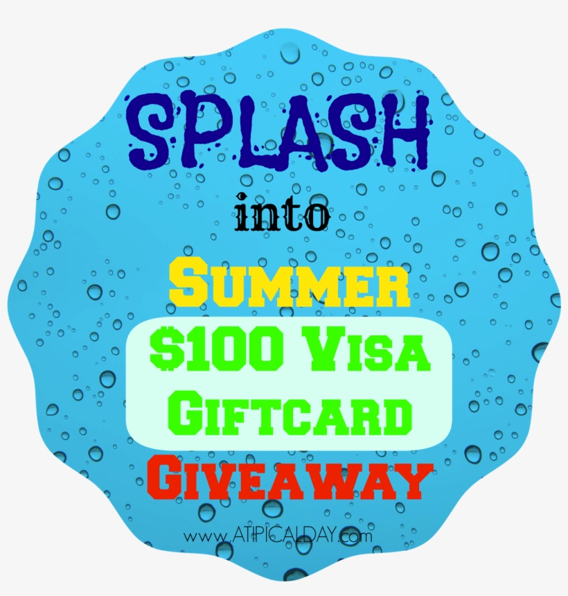 Splash Into Summer $100 Visa Giftcard Giveaway @atipicalday - Clifford 95, transparent png #3244071