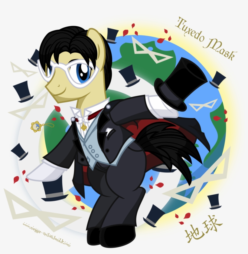 Meganlovesangrybirds, Cape, Clothes, Hat, Ponified, - Sailor Moon Mlp Tuxedo Max, transparent png #3244101
