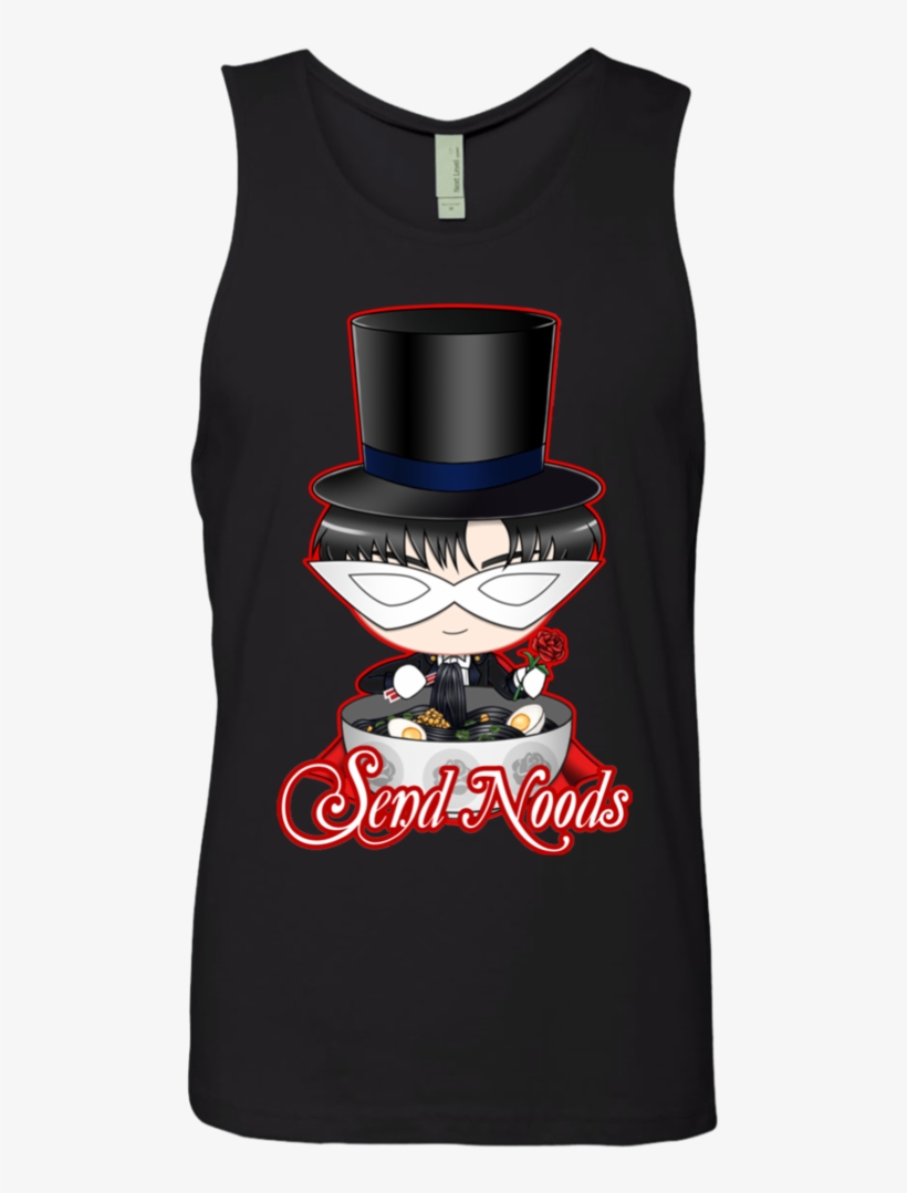 Tuxedo Mask Send Noods Next Level Men's Tank - Shirt, transparent png #3244122