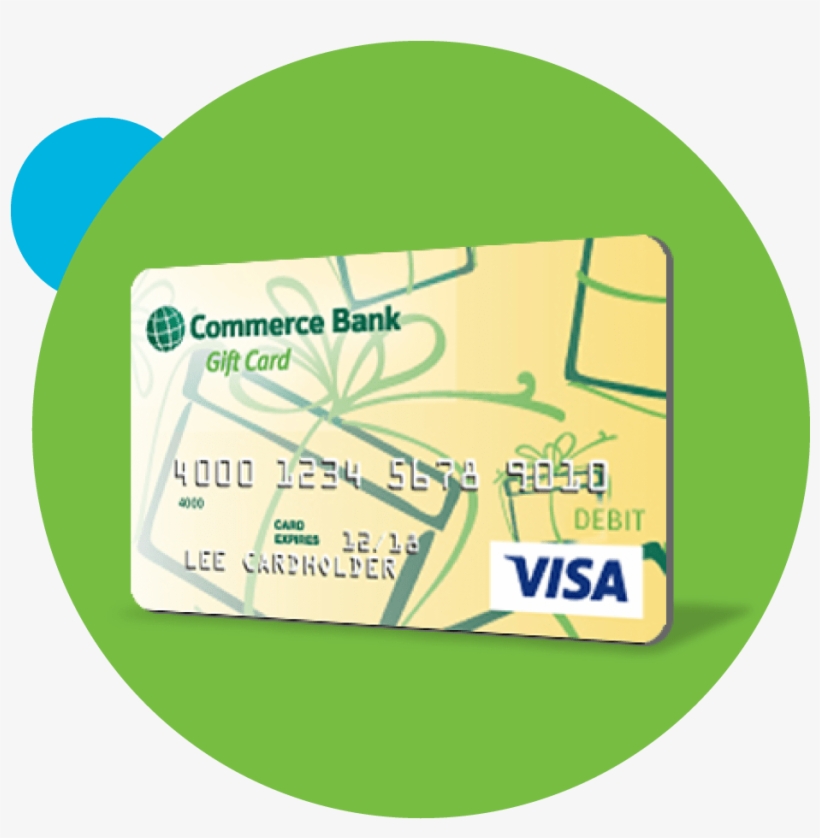Visa Gift Card Commerce Bank - Credit Card, transparent png #3244182