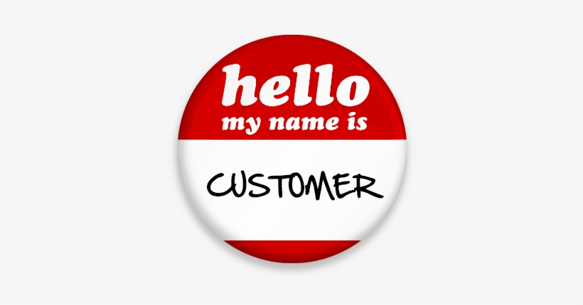 Hello My Name Is Customer - Hello My Name Is Labels, transparent png #3244560