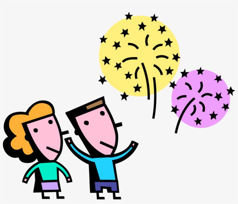 Vector Illustration Of 4th Of July Fireworks Low Explosive - Illustration, transparent png #3244694