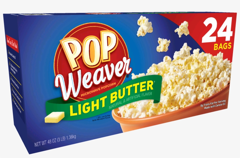 Pop Weaver Light Butter Popcorn, transparent png #3244790