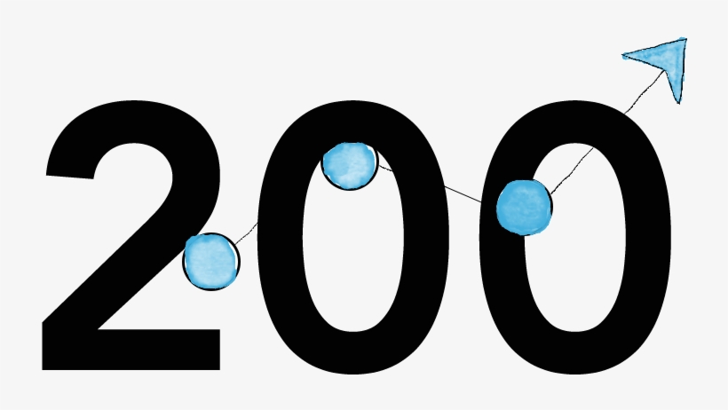 200 Text Large - 200+, transparent png #3244833