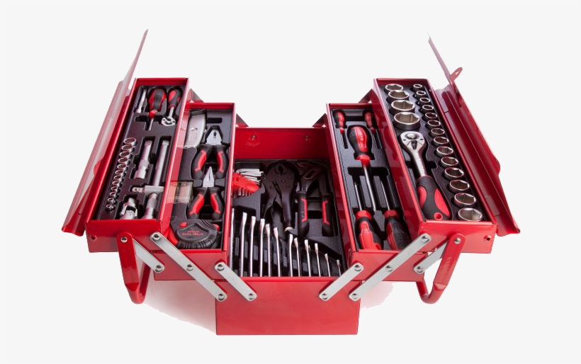 Must-bring Handyman Tools - Toolstop Tool Set Chrome Vanadium In Toolbox 73 Piece, transparent png #3245128