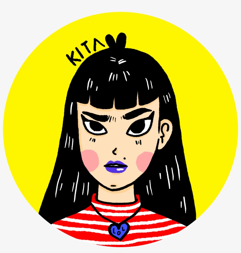 “tina Belcher Fan Art” Sticker 3 X 1 Inches Hand -, transparent png #3245412