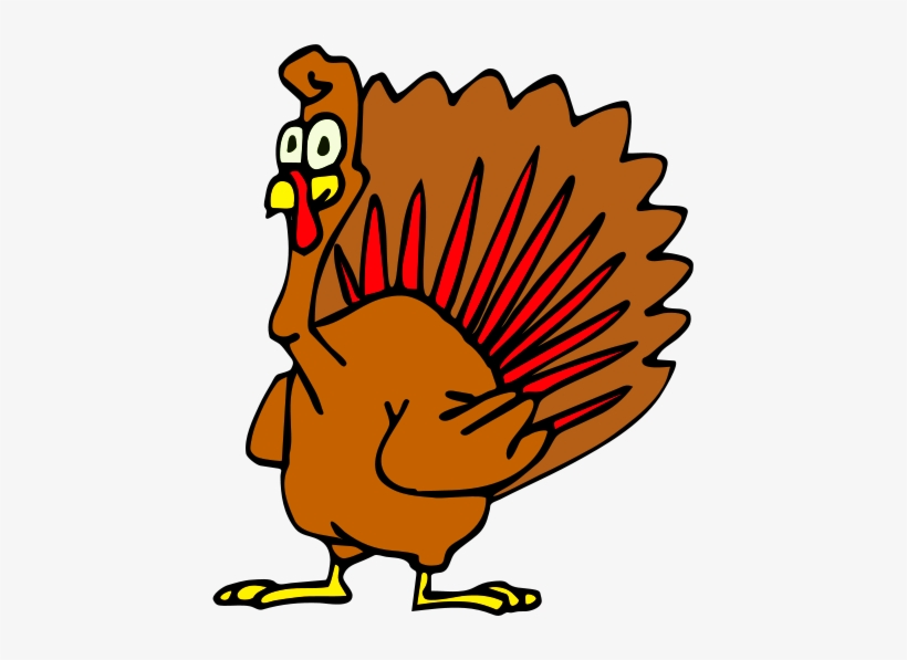 Turkey Clipart School - Thanksgiving Card For Brother And Family Card, transparent png #3245462