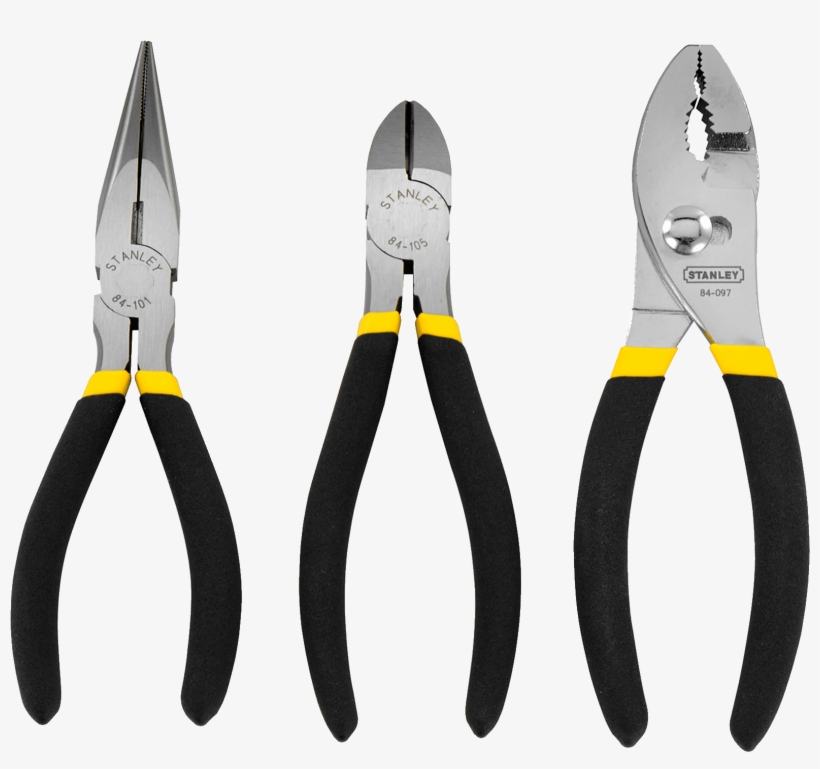 Construction Tools Png Download - Stanley - Pliers Set - 3 Pieces, transparent png #3245485