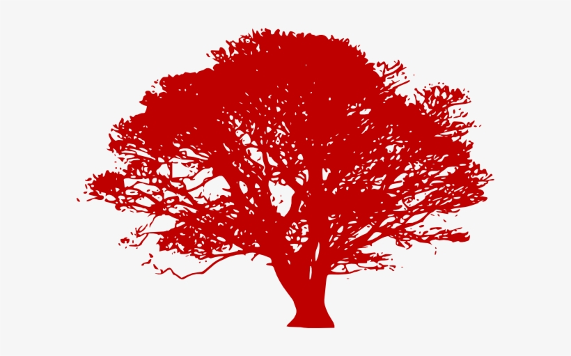 Red Tree Silhouette Png, transparent png #3245883
