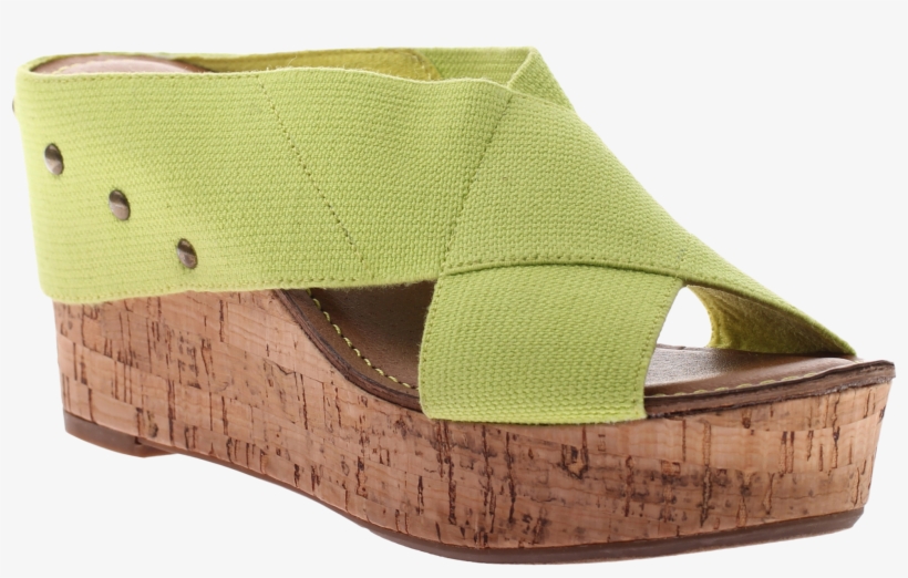 Madeline, Adonis, Lime, Slide On Fabric Wedge With - Women's Madeline Adonis Shoes, Size 11 M, transparent png #3246043