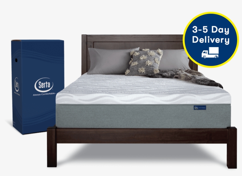 Mattress In A Box On A Bed Fram - Serta, transparent png #3246194